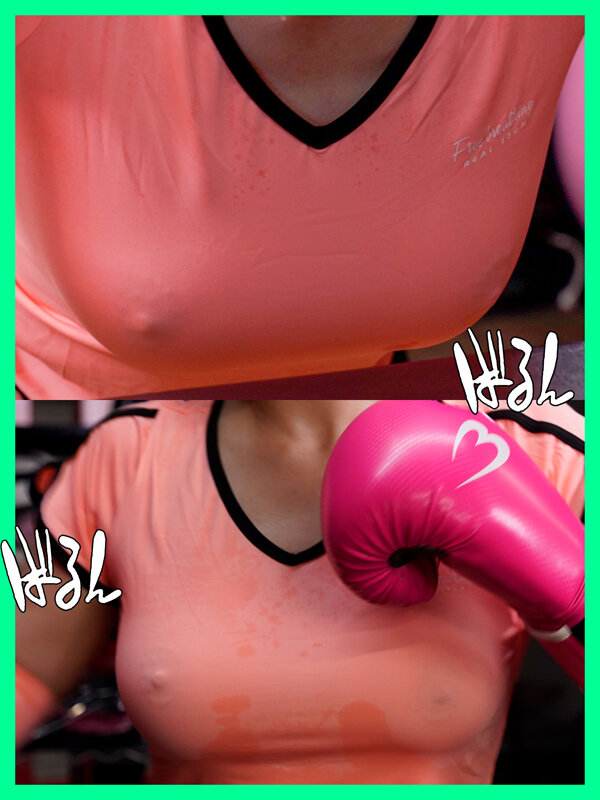 パーソナルトレーニングにやってきた外資系OLが巨乳すぎる!汗だくノーブラおっぱいに夢中になってご新規会員さんに禁断の中出し わか菜ほの 2枚目